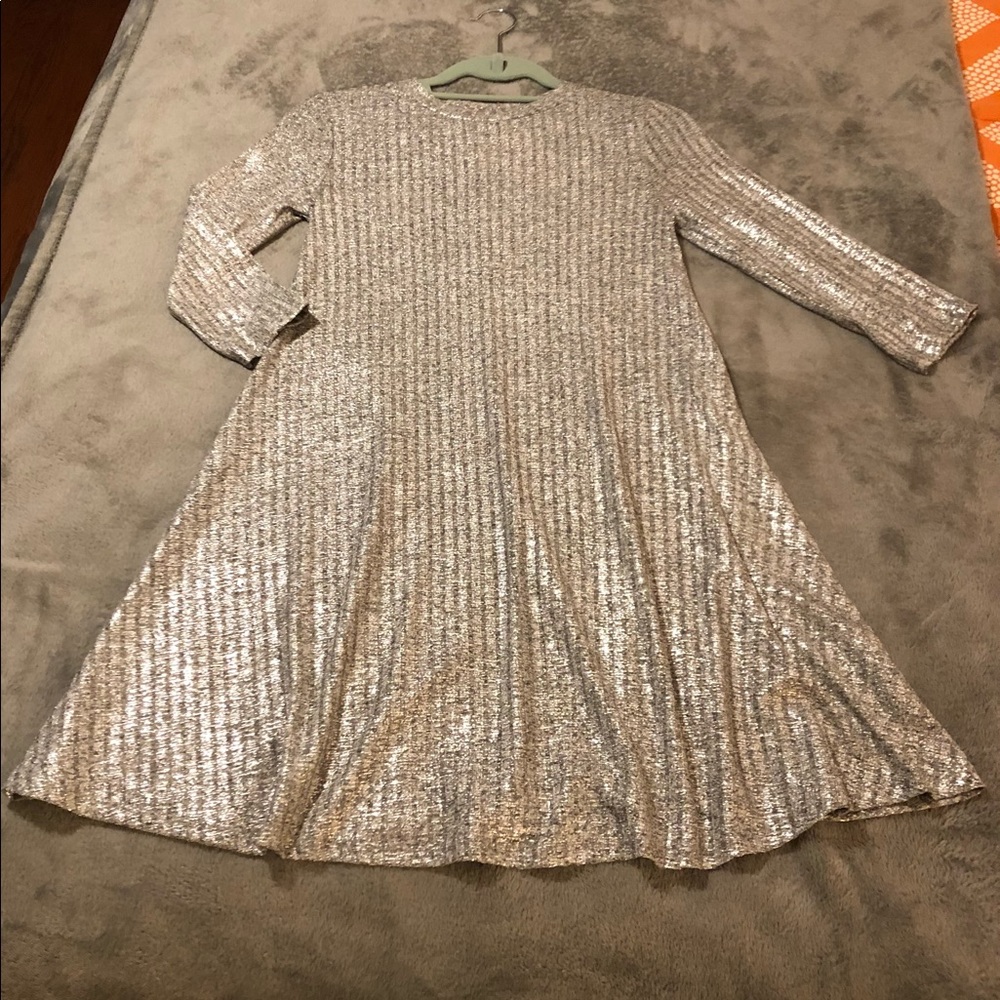 Soulmates Silver Mini Dress, NWT, Size XS